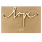 Preview: Cake Topper - love - Wood